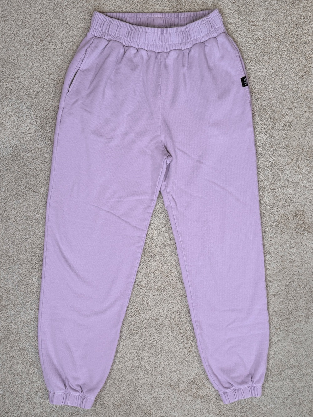 NUX Active Sunday Sweats 100% Organic Cotton Joggers Sweatpants in Amethyst - Picture 3 of 16